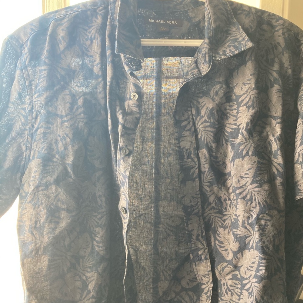 Michael Kors flower print button down